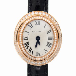 Cartier HYPNOSE WJHY0003 Quartz 18kt Rose Gold & Diamonds Silvery & White