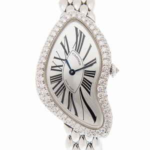 Cartier CRASH WL420051 Manual Wind 18kt White Gold & Diamond Silver