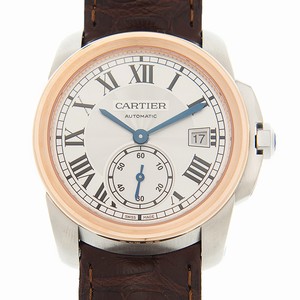 Cartier CALIBRE DE CARTIER WSCA0002 Automatic 18kt Rose Gold Silver