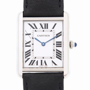 Cartier TANK WSTA0028 Quartz Stainless Steel White