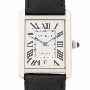 Cartier TANK WSTA0029 Automatic Stainless Steel Silvery & White