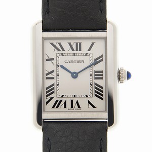 Cartier TANK WSTA0030 Quartz Stainless Steel White