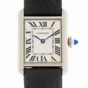 Cartier TANK WSTA0042 Quartz Stainless Steel White