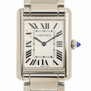 Cartier TANK WSTA0052 Quartz Stainless Steel Silver