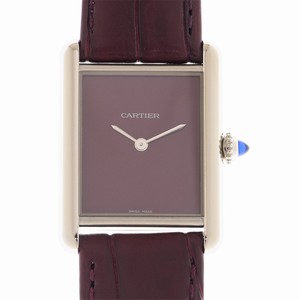 Cartier TANK WSTA0054 Quartz Stainless Steel Red