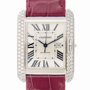 Cartier TANK WT100018 Automatic Stainless Steel & Diamonds Silver
