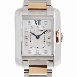 Cartier TANK WT100024 Quartz Stainless Steel Silver