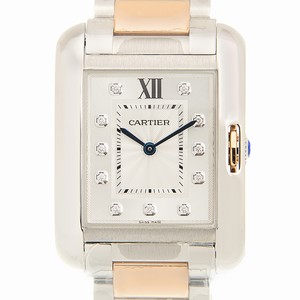 Cartier TANK WT100032 Quartz Stainless Steel Silver